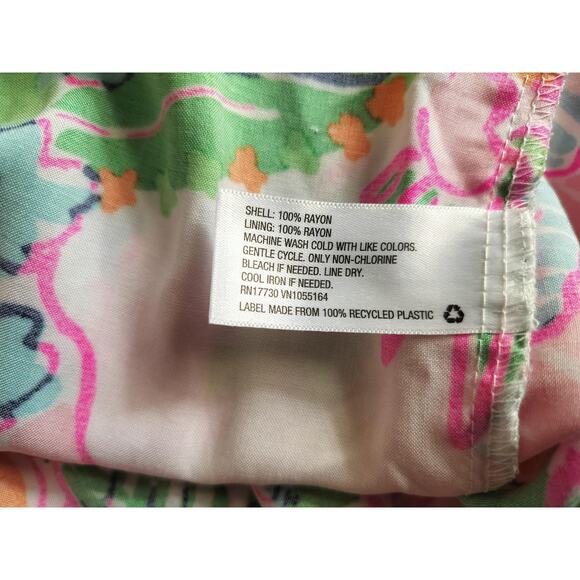 Lilly Pulitzer fot target floral multicolor V-ncek sleeveles tank top size XS - Picture 11 of 11